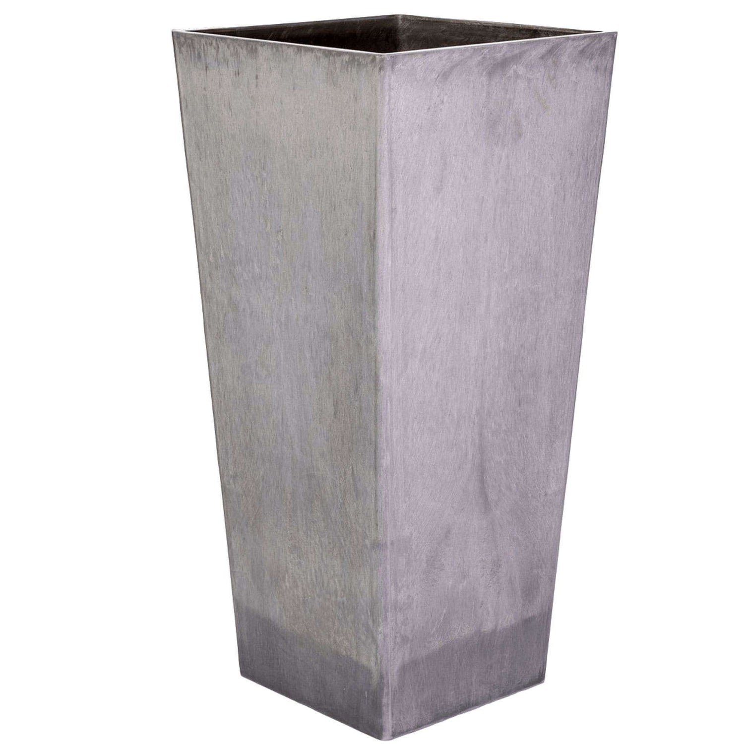 Tall Tapered Square Planter 70cm - Designer Vertical Gardens Pots